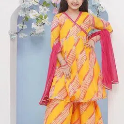 bitiya by bhama Girls Embellished Kurta Suit Set-picture-10