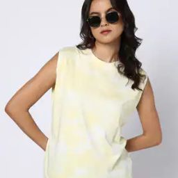 Women Tie & Dye Boxy Fit Crew-Neck T-Shirt-image-47