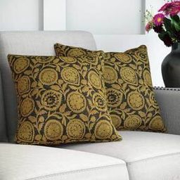 Set of 2 Floral  Pattern Cotton Cushion-46