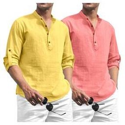 Men Pack of 2 Regular Fit Short Kurta-image-114