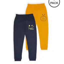 Pack of 2 Printed Straight Track Pants-image-2