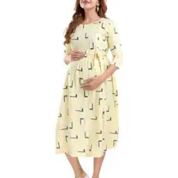 Geometric Printed A-line Dress-image-38