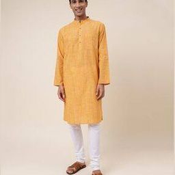fabindia Long Kurta with Band Collar-picture-7