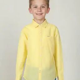 Boys Relaxed Fit Shirt with Patch Pocket-picture-49