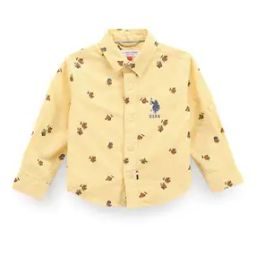 Boys Brad Print Oxford Cotton Shirt-image-18