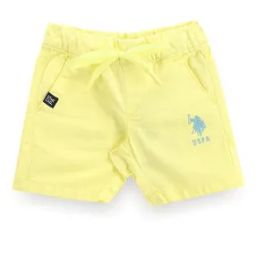 Boys Cotton Shorts with Logo Embroidery-image-49