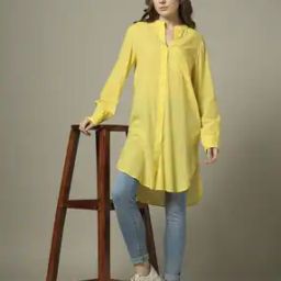 Women Regular Fit Cotton Shirt with Patch Pocket-image-46