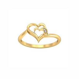 Women Yellow Gold Diamond Swapna Ring-image-7
