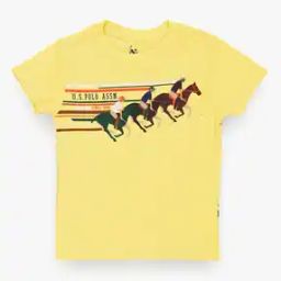 Boys Regular Fit Crew-Neck T-Shirt-image-3