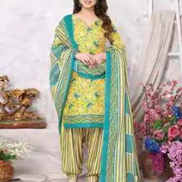 Geometric Print 1-Piece Unstitched Dress Material-picture-14