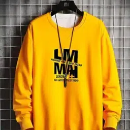Typographic Print Round-Neck Sweatshirt-image-80