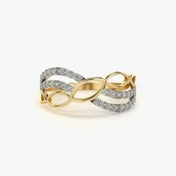 Women Diamond Studded Ring-AGR0157-BYL-image-5