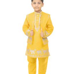Boys Kurta Pyjama Set-image-22