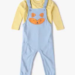 Applique Dungarees with T-Shirt-image-9