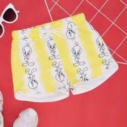 Girls Printed Regular-Fit Shorts with Drawstring Waist-picture-14