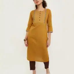 Straight Kurta with Full Sleeves-image-44