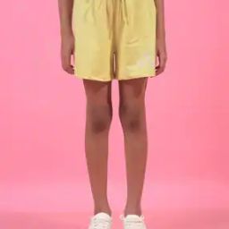 Girls Slim Fit Shorts with Elasticated Waist-picture-26