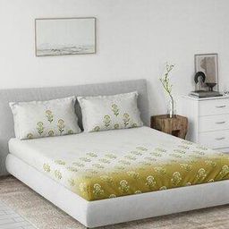 Cotton King Size Bedsheet with 2 Pillow Covers  -image-13