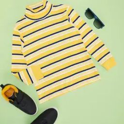 Boys Striped Regular Fit Cotton Sweatshirt-image-47