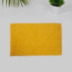 Fabindia Yellow Cotton Woven Towel-image-31