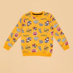 Boys Regular Fit Typographic Sweatshirt-image-74