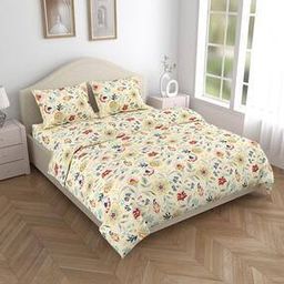 Floral Bedsheet With 2 Pillow Cover-27
