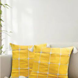 Set of 2 Cotton Cushion Cover 16" x 16"-picture-40