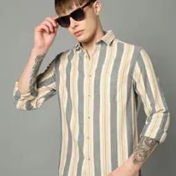 Men Striped Slim Fit Shirt-image-57