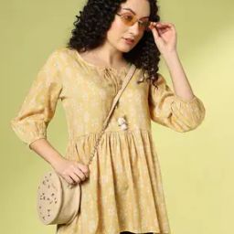 Women Geometric Print Relaxed Fit Flared Top-image-35