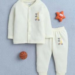 Boys Full Sleeves Cotton Thermal Jabla & Jogger Set-image-4