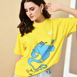 Women Animal Print Relaxed Fit Crew-Neck T-Shirt-image-32