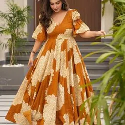 wedani Women Floral Print Gown Dress-picture-35