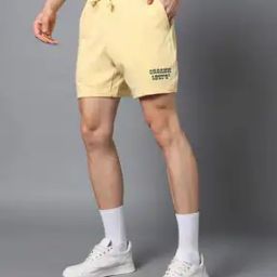 Men Regular Fit Shorts with Drawstring-picture-3