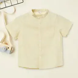 Boys Stylised Fit Shirt with Patch Pocket-image-5