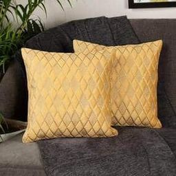 Set of 2 Quilted Cushion Covers 16 " x 16"-image-43