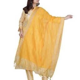 Floral Print Dupatta with Tassels-27