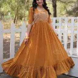 wedani Women Embroidered Gown Dress-picture-8