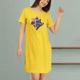 Women Typographic Print Nightshirt-picture-44