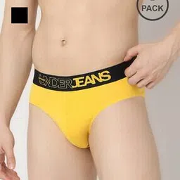 underjeans Men Pack of 2 Briefs with Elasticated Waistband-picture-2