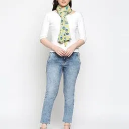 Graphic Print Scarf with Tassels-image-34