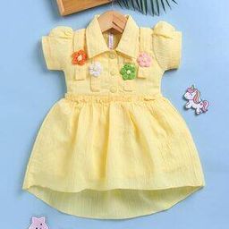Girls Floral Applique Fit & Flare Dress-image-71