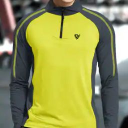 Men Colour-Block Regular Fit T-Shirt-image-13