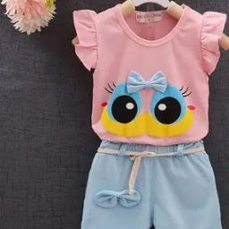 Girls Cotton Printed Frock Dress-picture-20