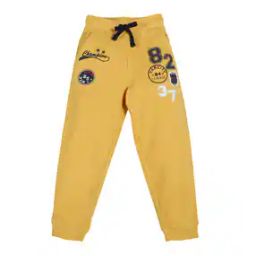 Boys Typographic Print Joggers with Drawstring Waist-39