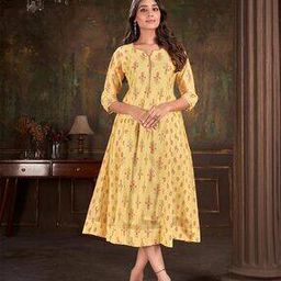 Cotton Printed Anarkali Kurta-image-45