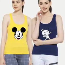 Pack of 2 Cartoon Print Tank Top-image-109