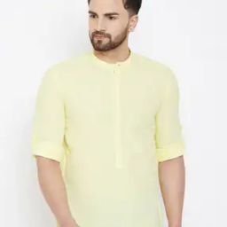 Short Kurta with Mandarin Collar-image-78