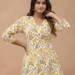 Women Floral Print Relaxed Fit Tunic-picture-3