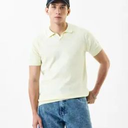 Men Lounge Cotton Polo T-Shirt-50