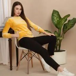 Women Regular Fit Crew-Neck Sweatshirt-picture-41